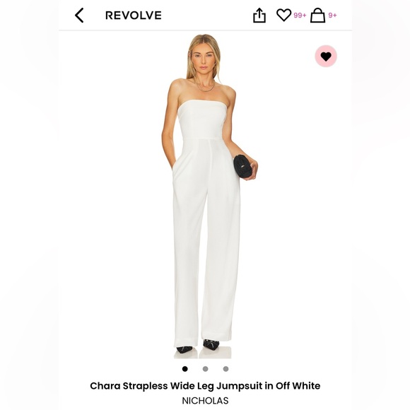 NICHOLAS strapless jumpsuit - Picture 1 of 6